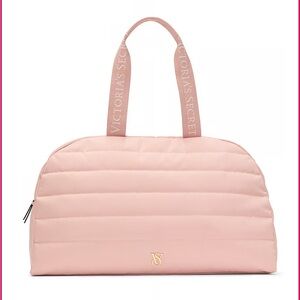 Victoria's Secret Blush Pink Quilted Travel Tote